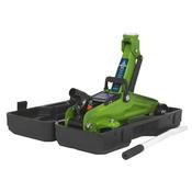 Short Chassis Trolley Jack with Storage Case 2 Tonne - Green image