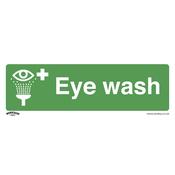 Eye Wash Safety Sign - Self-Adhesive Vinyl image