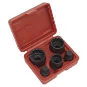 Impact Hub Socket &amp;amp; Socket Bit Set 1/2"Sq Drive 12-Point 5pc image