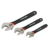 Adjustable Ni-Fe Finish Wrench Set 3pc image