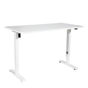 Single Motor Ultra-Quiet Adjustable-Height Electric Sit/Stand Desk - White Desktop image