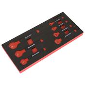 Insulated Open-End Spanner Set with Tool Tray 7pc - VDE Approved image