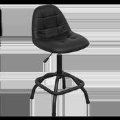 Industrial Pneumatic Workshop Stool with Adjustable Height Swivel Seat &amp;amp; Back Rest image