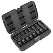 Imperial Hex Impact Socket Bit Set 1/2"Sq Drive 8pc image