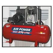 270L Belt Drive Air Compressor with Cast Cylinders 7.5hp 2-Stage image