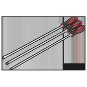 Extra-Long Hammer-Thru Screwdriver Set 450mm 3pc image