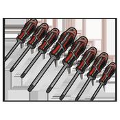 GripMAX(R) Security TRX-Star* Screwdriver Set 8pc - Red image