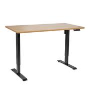Oak Electric Adjustable-Height Standing Desk with Memory, Quiet &amp;amp; Fast 1400 x 700mm image
