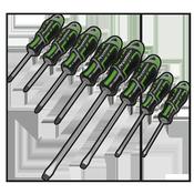 GripMAX(R) Screwdriver Set 8pc - Hi-Vis Green image