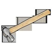 Ball Pein Hammer with Hickory Shaft 2lb image