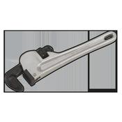 Aluminium Alloy Pipe Wrench European Pattern 250mm image