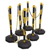 Post &amp;amp; Chain Kit 25m - Black/Yellow image