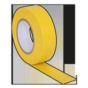 PVC Insulating Tape 19mm x 20m, Yellow - Pack of 10 image