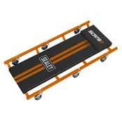 American-Style Deluxe Creeper 36" with Steel Frame &amp;amp; 6 Wheels - Orange image