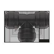 John Guest(R) Equal Tee Coupling 10mm - Pack of 5 image