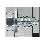 Zinc Plated Acme Screw with Captive Washer M12 x 1/2" - Pack of 50 image