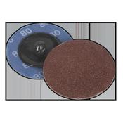 50mm Quick Change Sanding Disc 80Grit - Pack of 10 image