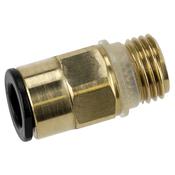 John Guest(R) Brass SuperThread Straight Adaptor 8mm x 1/4"BSP - Pack of 2 image