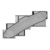 Hammer-On Wheel Weight for Steel Wheels 40g - Pack of 50