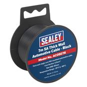 5A Thick Wall Automotive Cable 7m - Black