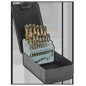 Siegen HSS Edge Ground Drill Bit Set 25pc - DIN 338 image