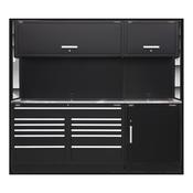 Storage System with Stainless Worktop 2.33m
