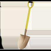 Non-Sparking Round Point Shovel 240 x 420 x 990mm image