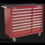 Superline PRO(R) Heavy-Duty Rollcab 16 Drawer - Red