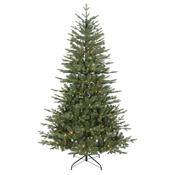 Pre-Lit Hinged Christmas Tree with 350 Warm White LED Lights 7ft(210cm)
