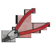 Circlip Pliers External Bent Nose 230mm image