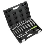 Siegen Socket Set 3/8"Sq Drive 28pc image