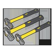 Ball Pein Hammer Set with Fibreglass Shafts 3pc image