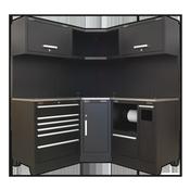 Corner Storage System with Stainless Worktop 1.71m