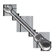 Flexi-Head Ratchet Combination Spanner 8mm image