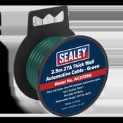27A Thick Wall Automotive Cable 2.5m - Green