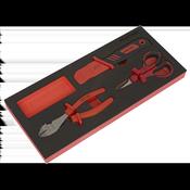 Insulated Cutting Set with Tool Tray 3pc - VDE Approved