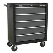 American PRO(R) Rollcab 5 Drawer - Black/Grey