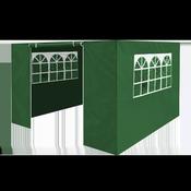 Premium Gazebo/Marquee Side Walls/Doors/Windows, Fits 3 x 3m Models - Dark Green image