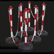 Post &amp;amp; Chain Kit 25m - Red/White image