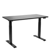 Black Electric Height Adjustable Standing Desk, 1400 x 700mm Dual Motor 100kg image