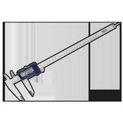 Digital Vernier Caliper 0-300mm(0-12") image