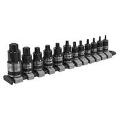 Stubby TRX-Star* Socket Bit Set 1/4", 3/8" &amp;amp; 1/2"Sq Drive 12pc image