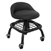 Industrial Pneumatic Creeper Stool with Adjustable Height Swivel Seat &amp;amp; Back Rest image