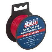 5A Thick Wall Automotive Cable 7m - Red