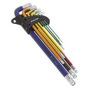 Extra-Long Ball-End Hex Key Set 9pc image