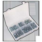 Zinc Plated Self-Tapping Countersunk Pozi Screw Assortment 510pc - DIN 7982 image