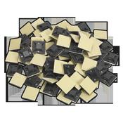 Self-Adhesive Cable Tie Mount 20 x 20mm, Black - Pack of 100 image