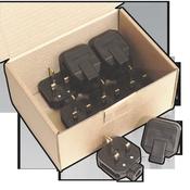 13A Heavy-Duty Plug, Black - Pack of 10