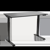 Single Motor Ultra-Quiet Adjustable-Height Electric Sit/Stand Desk - Black Desktop image