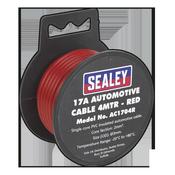 17A Thick Wall Automotive Cable 4m - Red